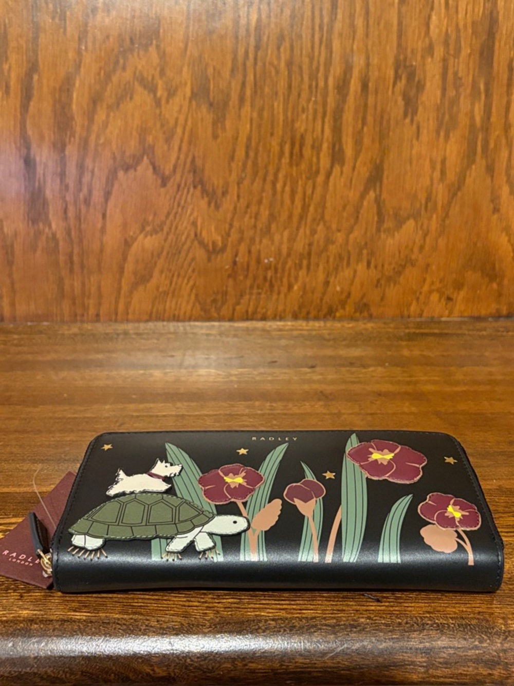 NWT-Radley London-Midnight Wanderer-
Large Zip Around Wallet-Black-$148 - Picture 7 of 11
